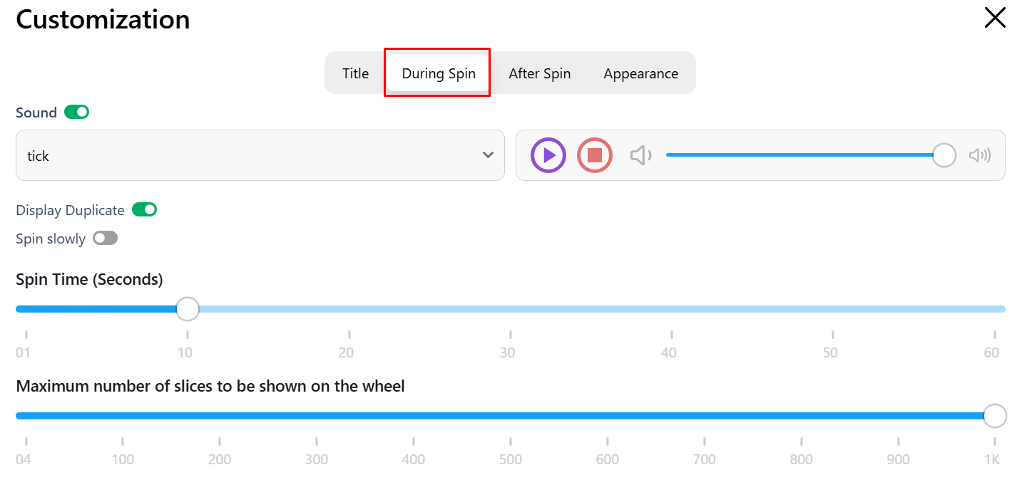 during spin modification in wheelspinnerx