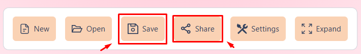 save & share wheel