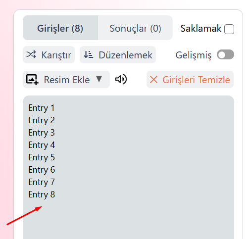 Add entries in wheelspinnerx