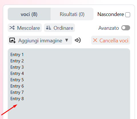 Add entries in wheelspinnerx
