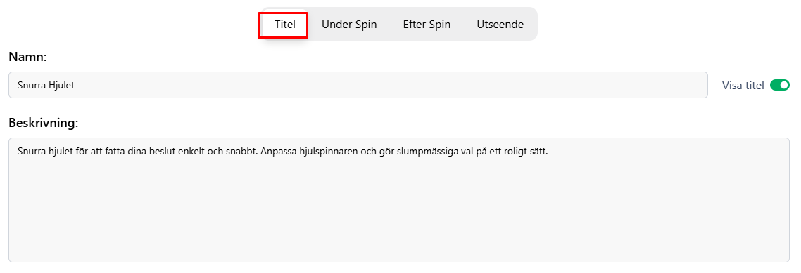 modify title in wheelspinnerx